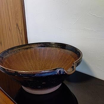 小石原焼　太田熊雄『方形皿』、ウコン布＆桐共箱付 347.太田熊雄窯 カップ＆ソーサー 飴釉 | キャリー焼菓子店